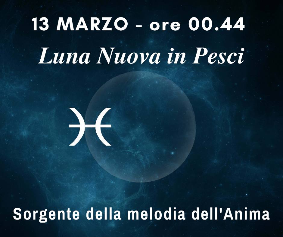 Luna Nuova in Pesci